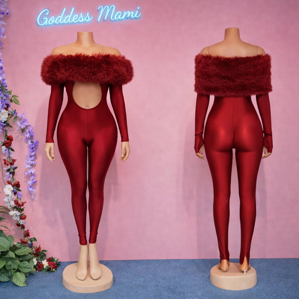 Velvet Flame 🔥                        The Goddess Aura Jumpsuit